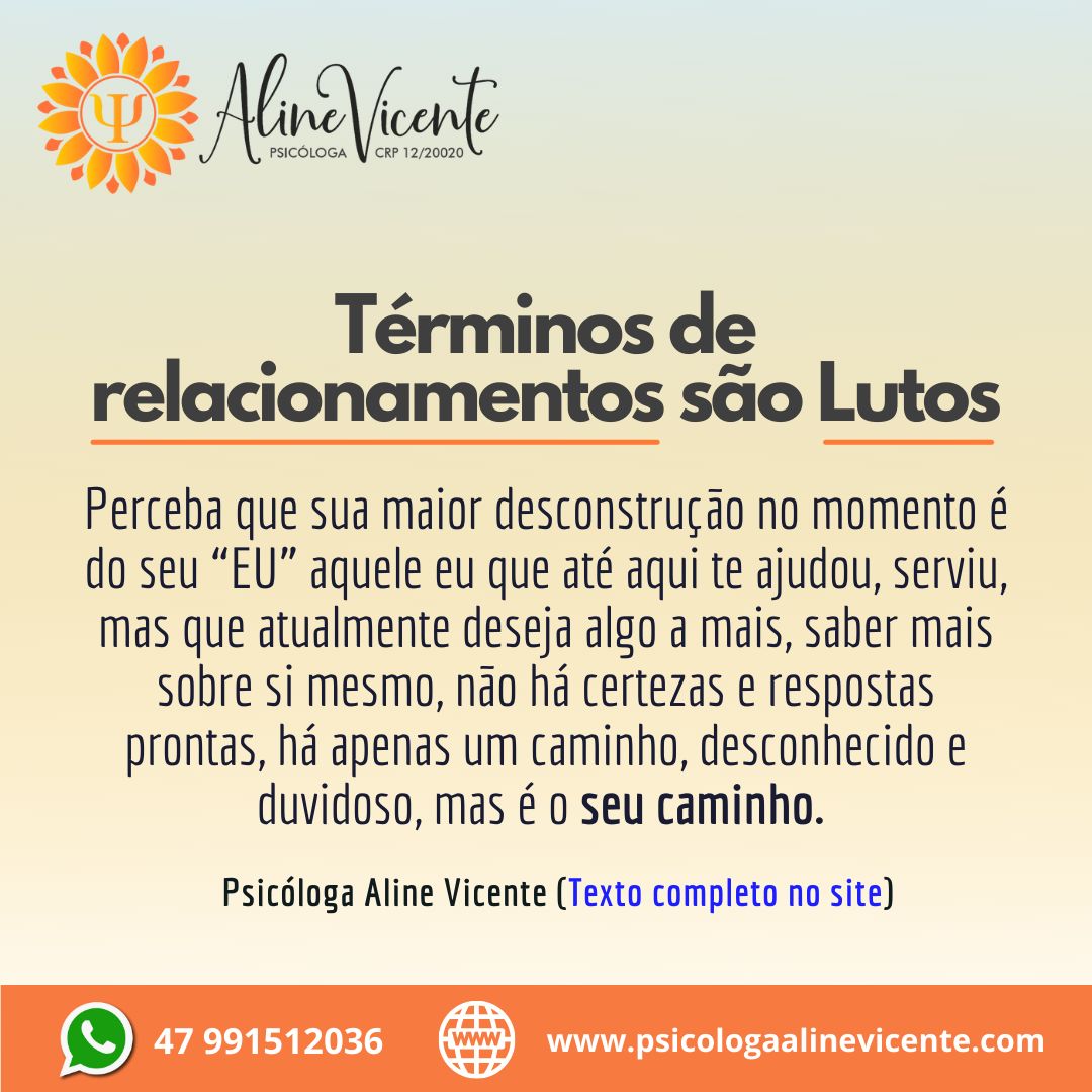 Términos de relacionamentos são Lutos