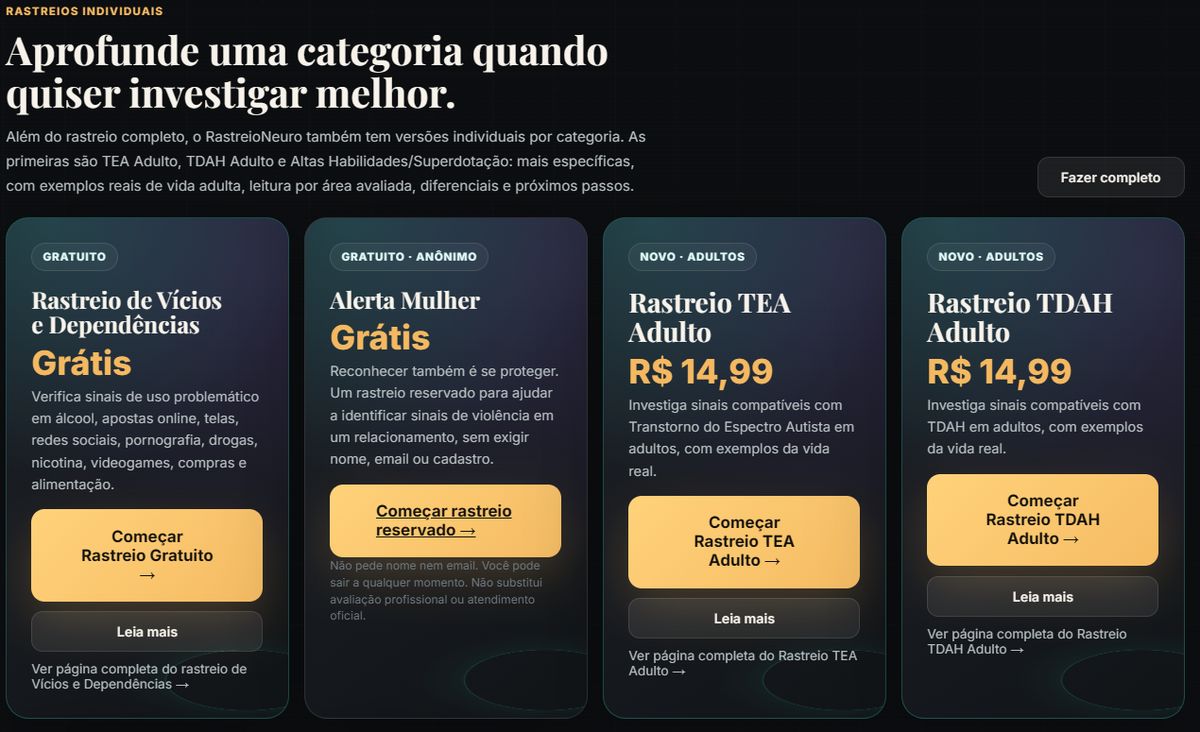 RastreioNeuro: entenda sua mente, organize seus sinais e treine seu cérebro